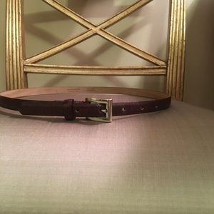 Genuine textured leather belt made Italy.